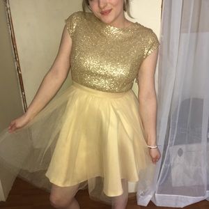 Gold dress